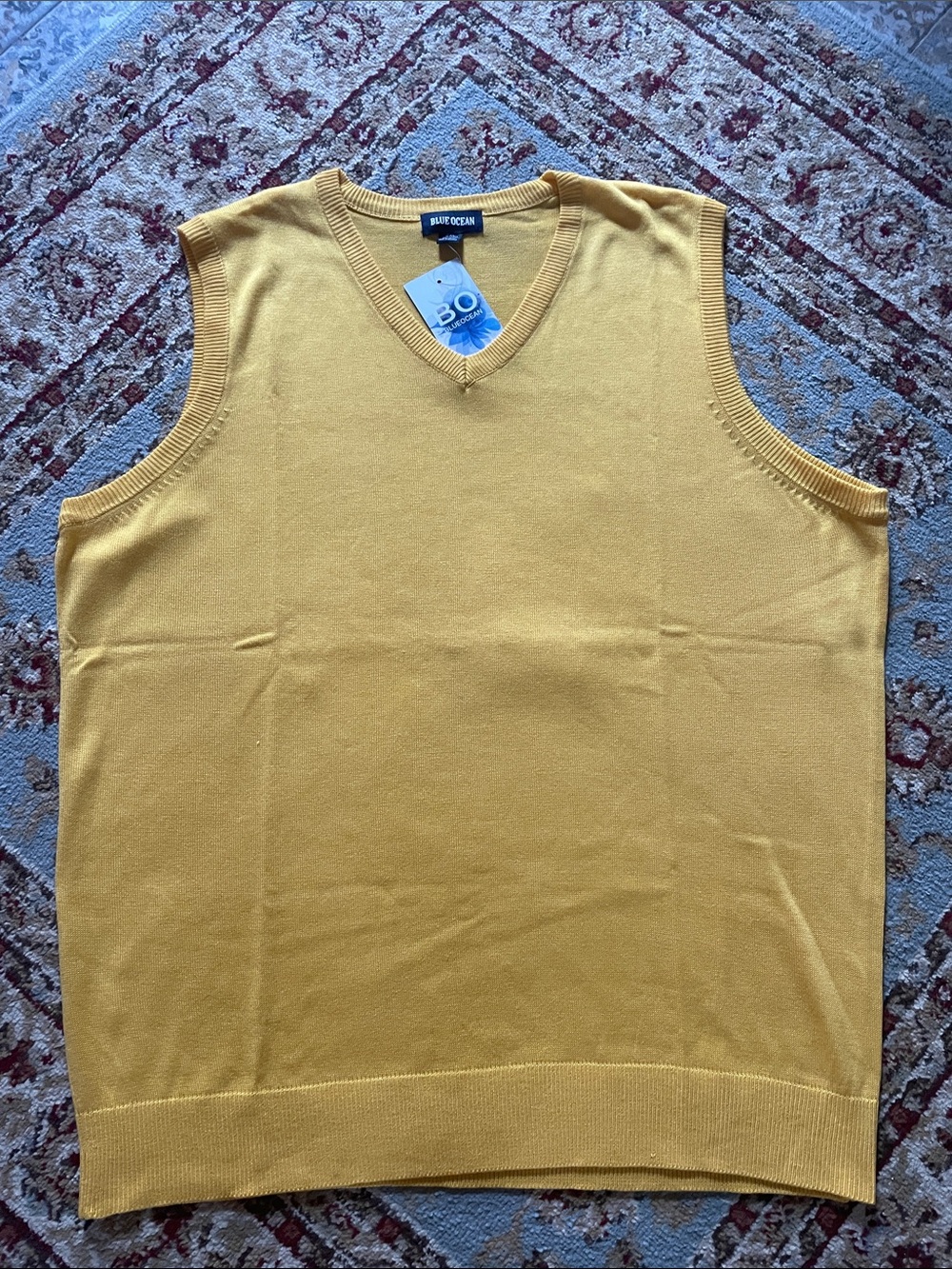 Men’s Yellow V-Neck Sweater Vest